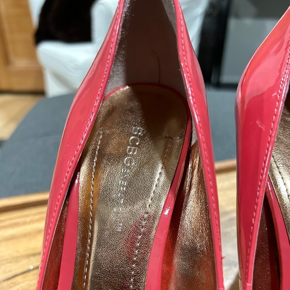 BCBG Orange Open Toe Heeled Pumps - Picture 11 of 13